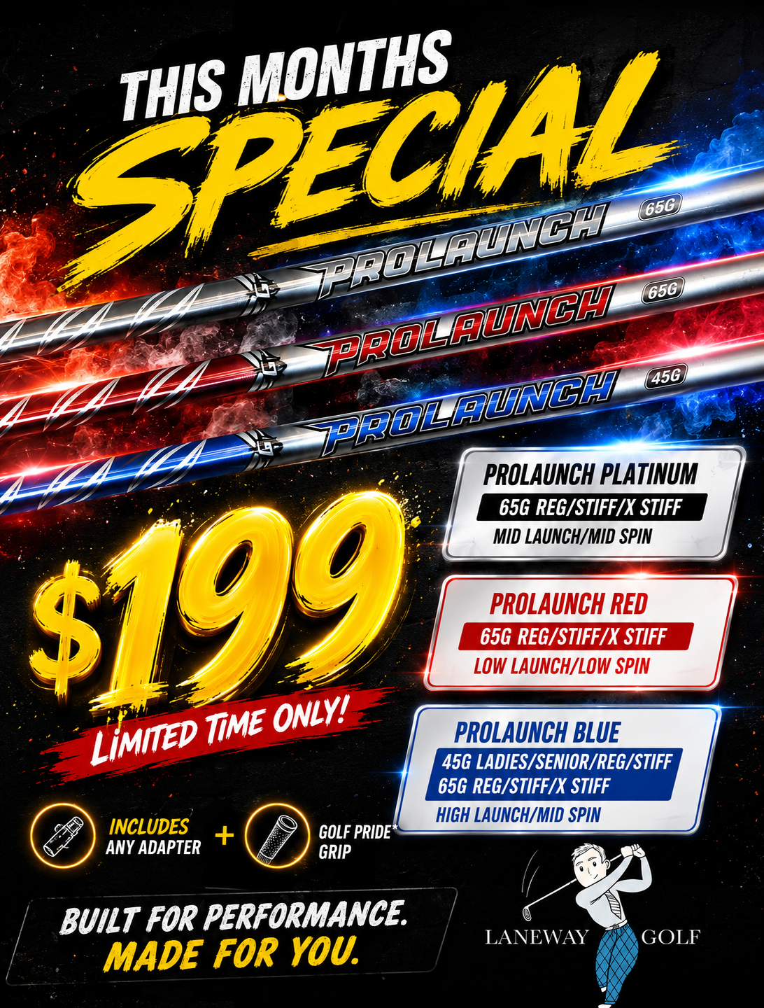 Grafalloy Pro Launch Promo $199