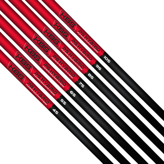 KBS PLAYER'S GRAPHITE HYBRID (PGH) BLACK MATTE HYBRID SHAFTS (0.370)