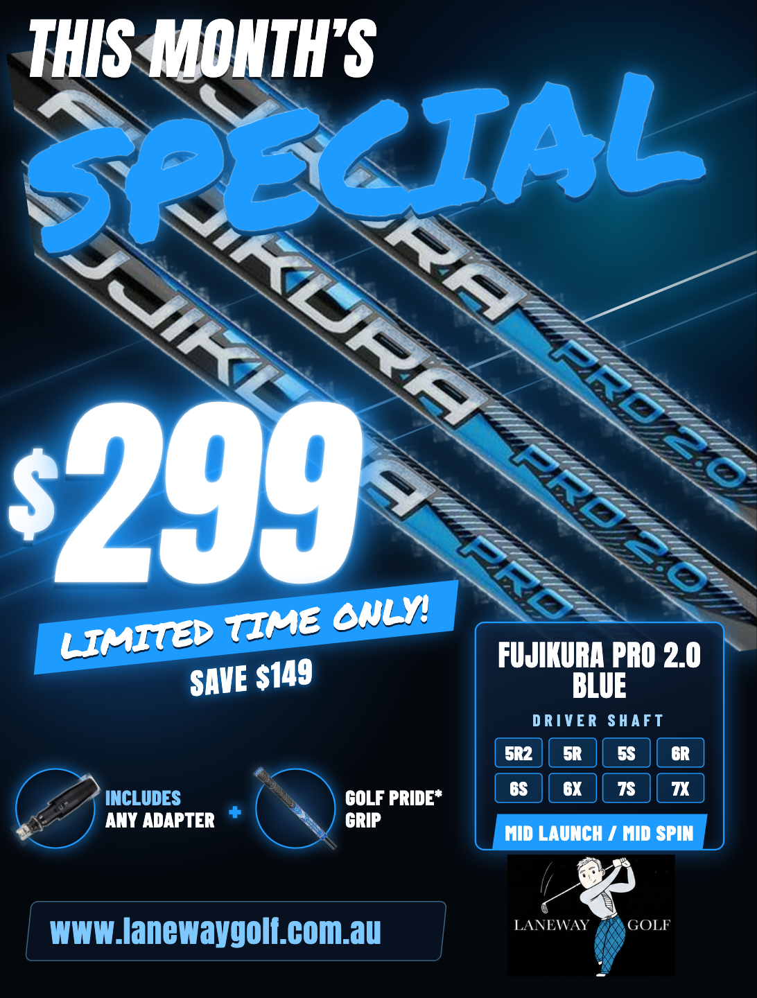 Fujikura Pro 2.0 Blue Promo $299